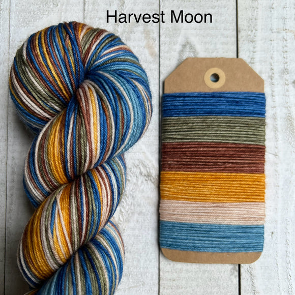 Harvest Moon Dyed to Order Self Striping Sock Yarn