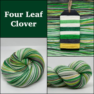 Dye to Order Four Leaf Clover Self Stripping