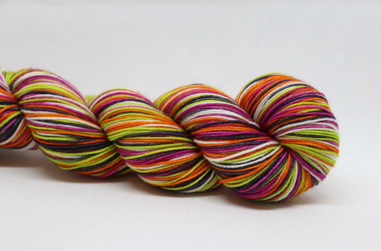 Pre-order - Trick-or-Treat self striping sock yarn — home